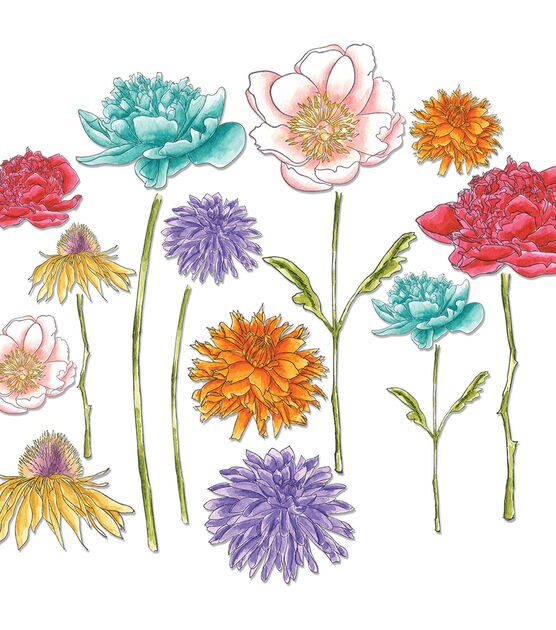 Sizzix Framelits Dies Flower Garden & Mini Bouquet, , hi-res, image 2