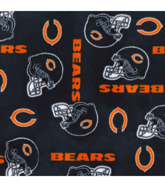 Fabric Traditions Chicago Bears Fleece Fabric Tossed, , hi-res, image 2