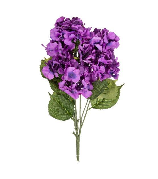 22" Dark Purple Hydrangea Bush by Bloom Room