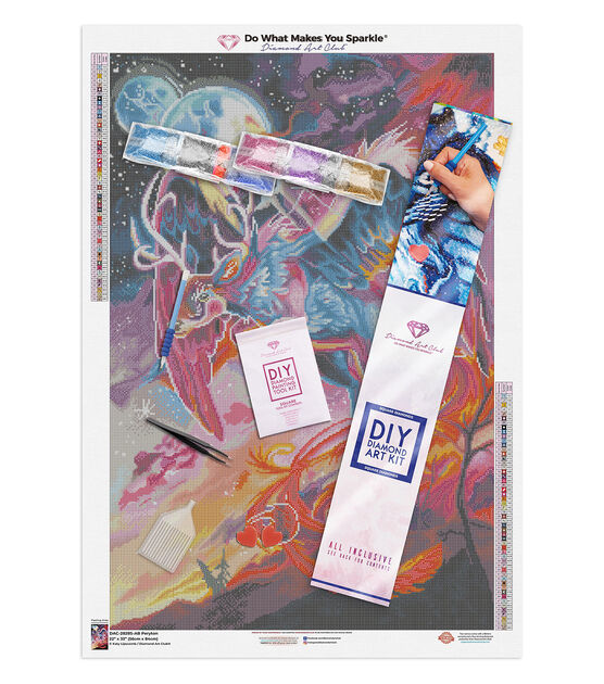 Diamond Art Club 22" x 33" Peryton Painting Kit, , hi-res, image 3