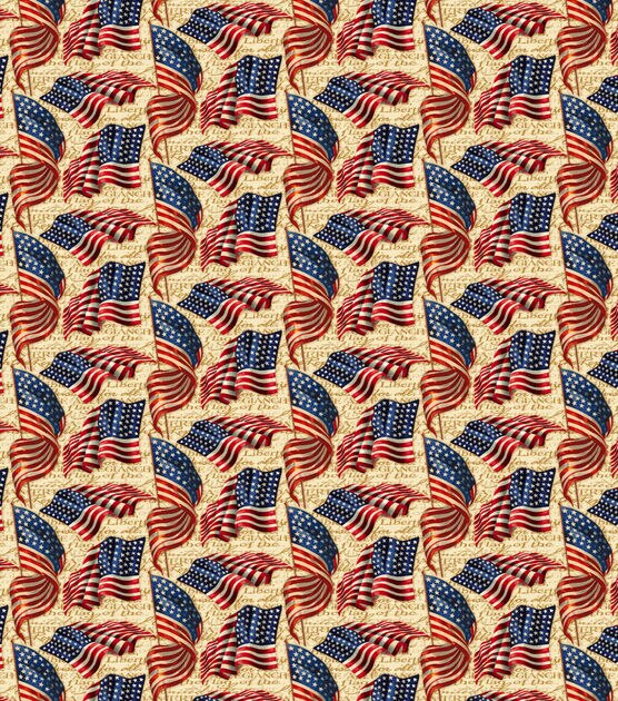 Springs Creative We Pledge Allegiance 43'' Patriotic Cotton Fabric