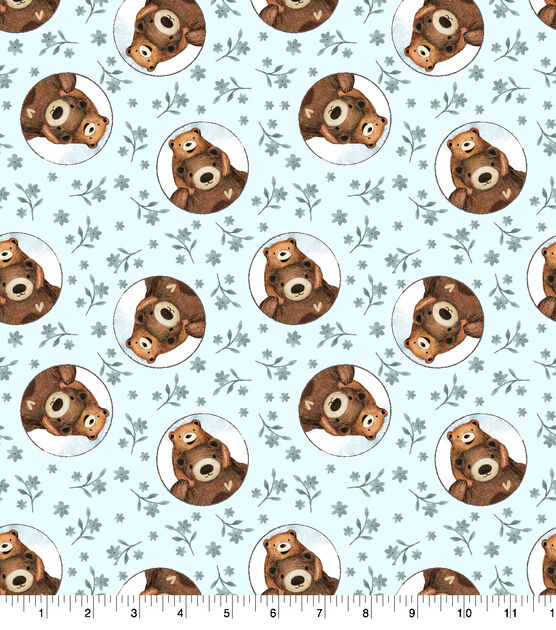 Baby Bear Badges Nursery Soft & Minky Fabric, , hi-res, image 2