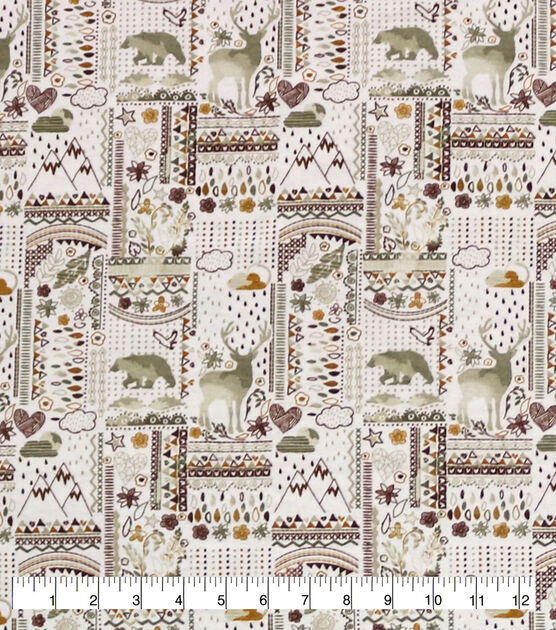 Bohemian Nature Packed Super Snuggle Flannel Fabric, , hi-res, image 2