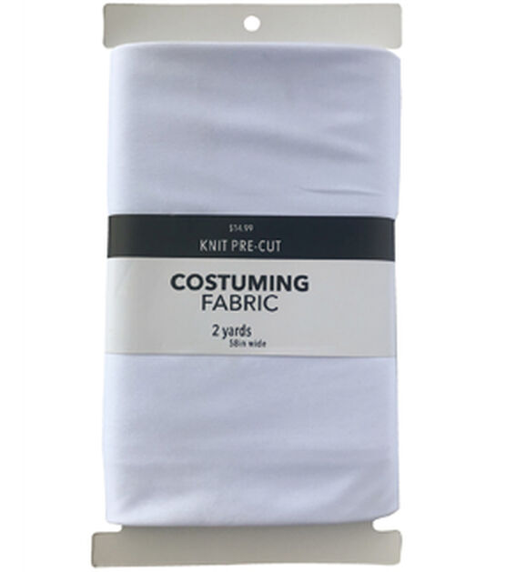 Halloween White Costume Knit Pre Cut Fabric 2yd