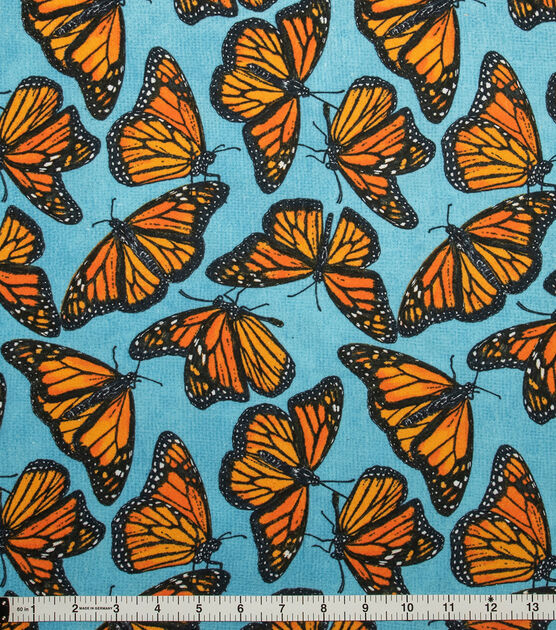 Monarchs Super Snuggle Flannel Fabric