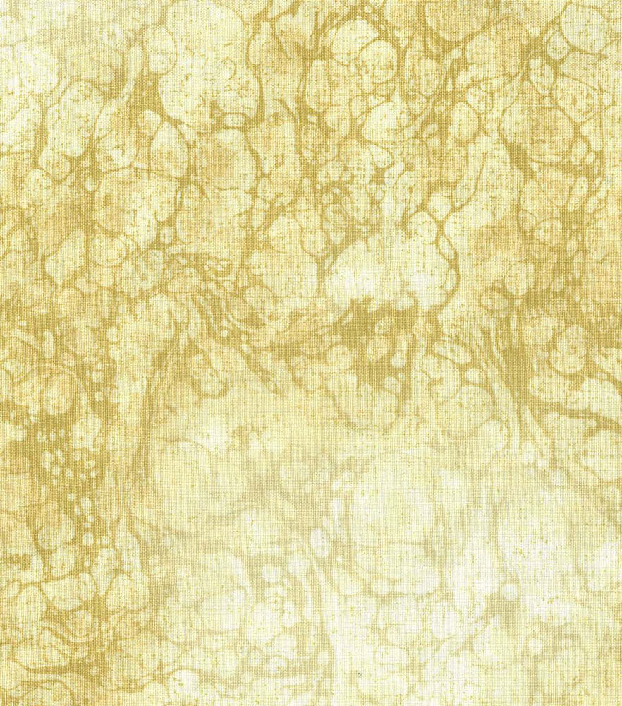 Water Drops Premium Cotton Fabric, Gold, swatch, image 1