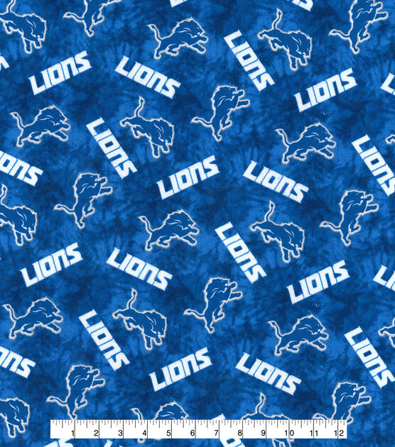 Fabric Traditions NFL Detroit Lions Tie Dye Flannel