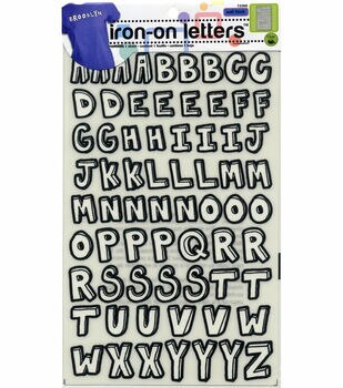 Hello Hobby Iron-on White Glow in the Dark Letters 