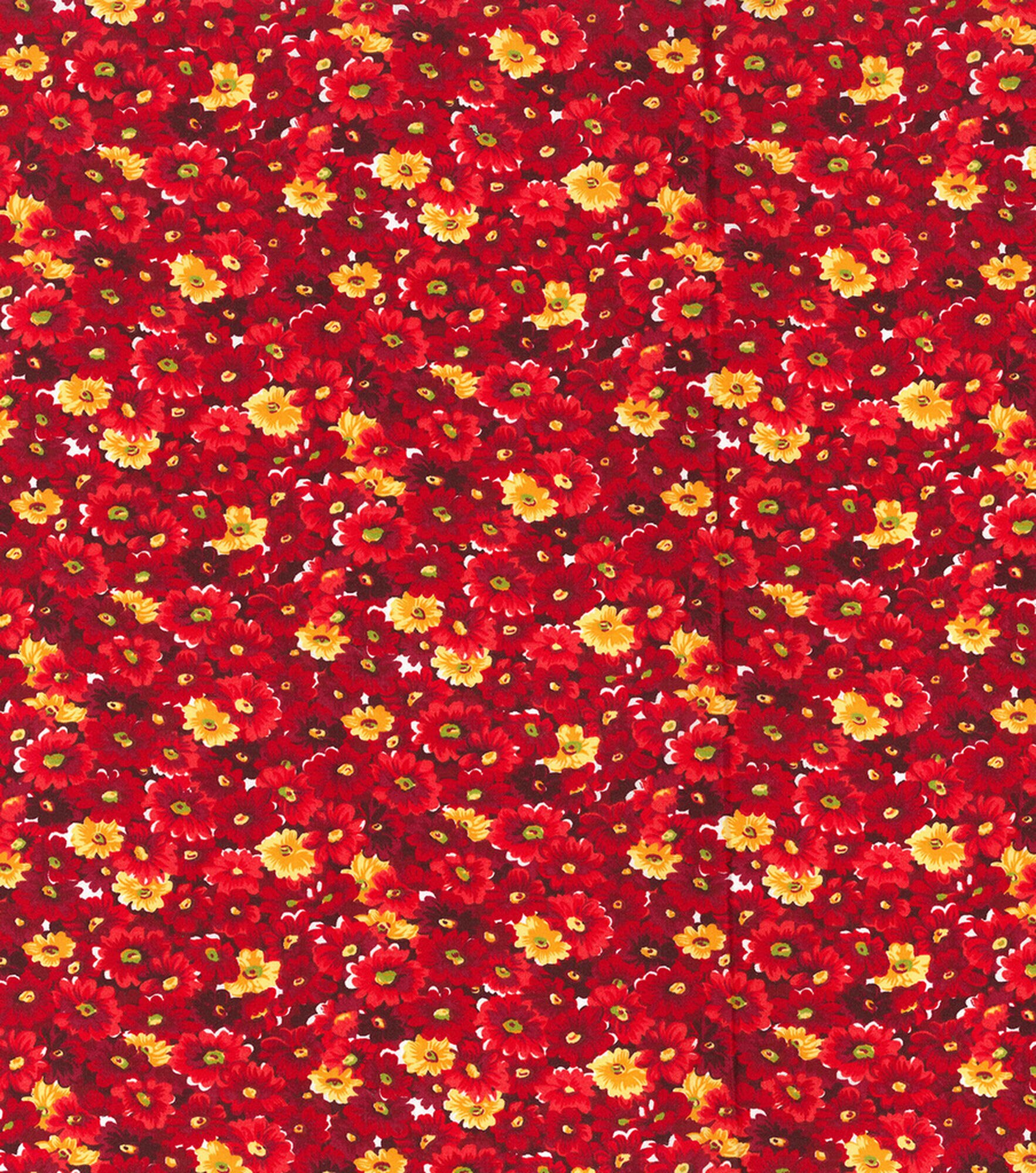 Fabric Traditions Floral Cotton Fabric by Keepsake Calico, Red, hi-res
