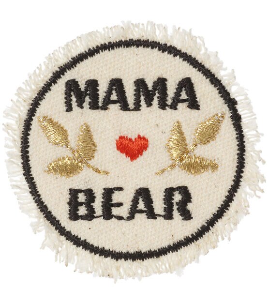 Simplicity 2" Mama Bear Iron On Patch, , hi-res, image 2