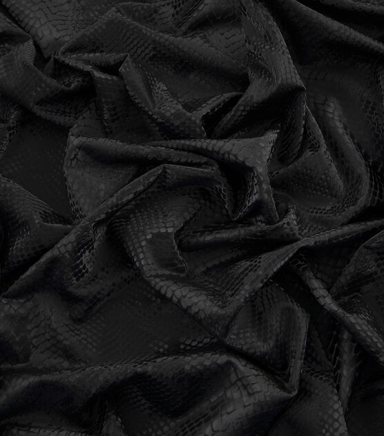 Yaya Han Cosplay Shiny Snake Print Black Fabric, , hi-res, image 2