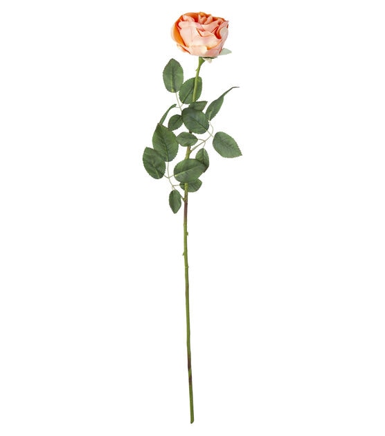 30.5" Orange Real Touch Rose Stem by Bloom Room