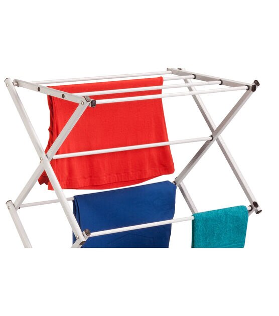 Honey Can Do 22.5" x 41" White 3 Tier Compact Folding Drying Rack, , hi-res, image 4