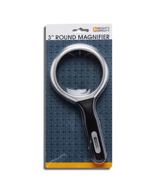 Mighty Bright 3" Round Magnifier Silver