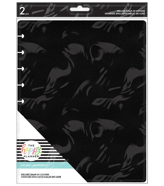 Happy Planner Classic Midnight Black Deluxe Snap In Cover