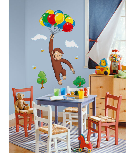 RoomMates Peel & Stick Wall Decals Curious George, , hi-res, image 2