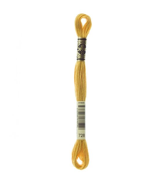 DMC 8.7yd Yellows 6 Strand Cotton Embroidery Floss, , hi-res, image 1