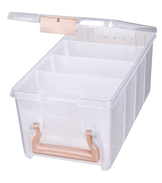 ArtBin 15" Super Satchel Semi Storage Box With Rose Gold Latch & Handle, , hi-res, image 4