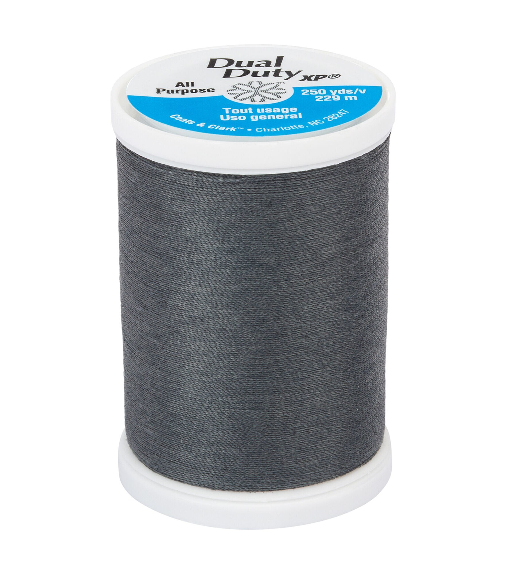 Coats & Clark Dual Duty XP General Purpose Thread 250yds, #780dd Sharkskin, hi-res