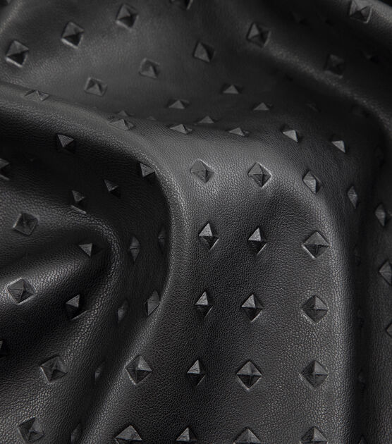 Yaya Han Cosplay Black Raised Textured Faux Leather Fabric, , hi-res, image 6