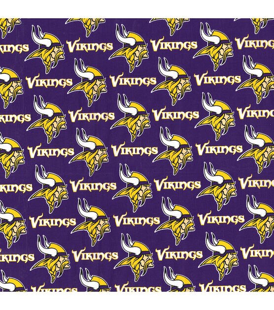Fabric Traditions Minnesota Vikings Cotton Fabric Mascot Logo, , hi-res, image 2