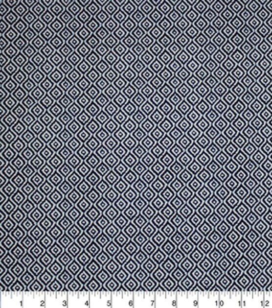 Rythym Navy Cotton Canvas Fabric