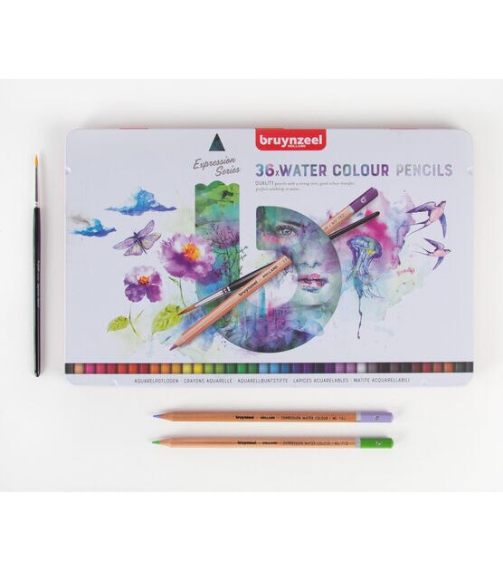 Bruynzeel Expression Water Colour Set, 36-Pencil Set, , hi-res, image 2