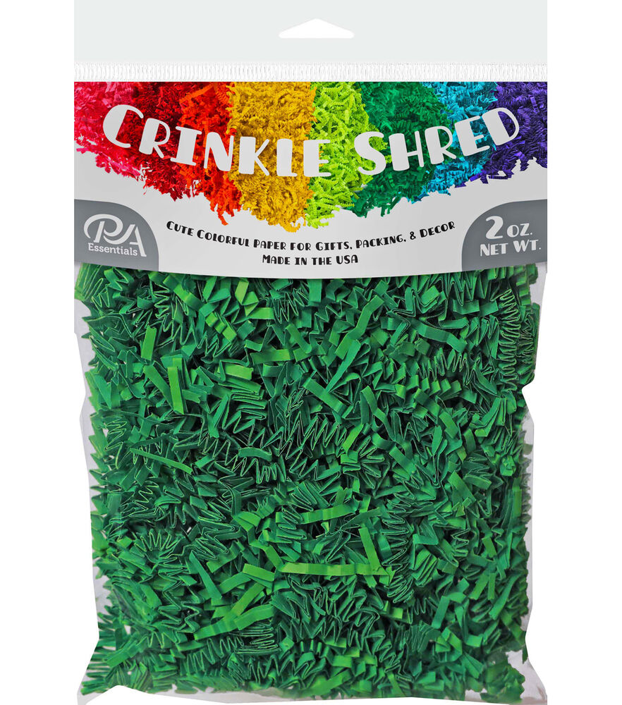 PA Essentials Crinkle Shred 2oz, Emerald, swatch