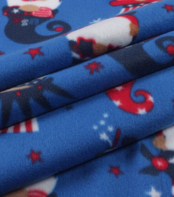 Patriotic Gnome Blizzard Prints Fleece Fabric, , hi-res, image 3
