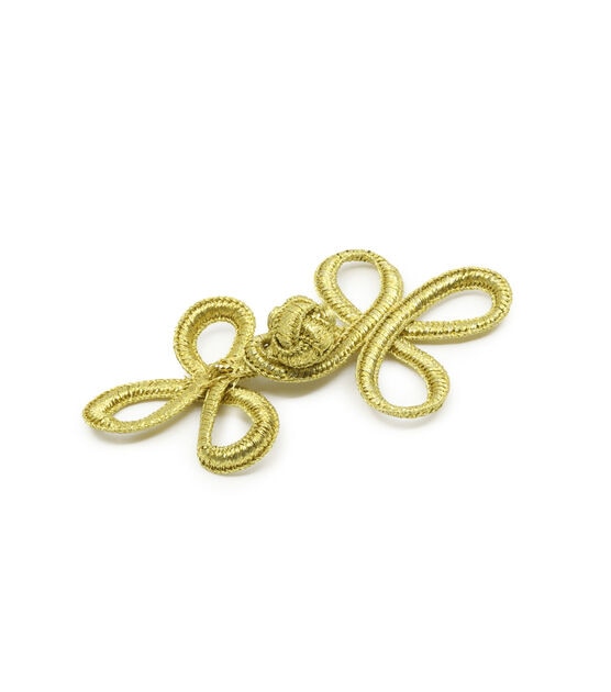 Dritz 3" Frog Closure Set, Gold, , hi-res, image 4