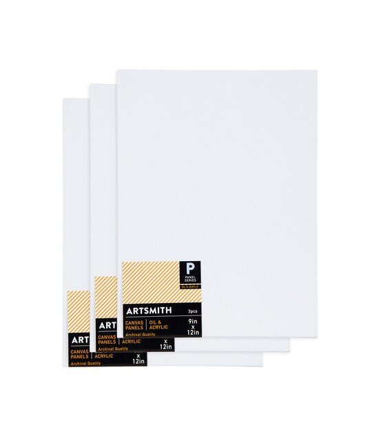 9" x 12" Panel Series Cotton Canvas 3pk by Artsmith, , hi-res, image 6