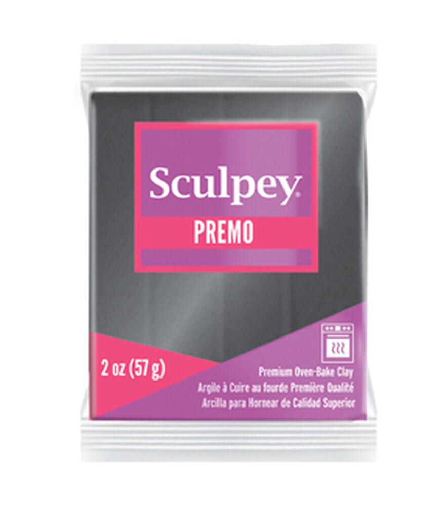 Sculpey 2oz Premo Premium Oven Bake Polymer Clay, Graphite Pearl, swatch