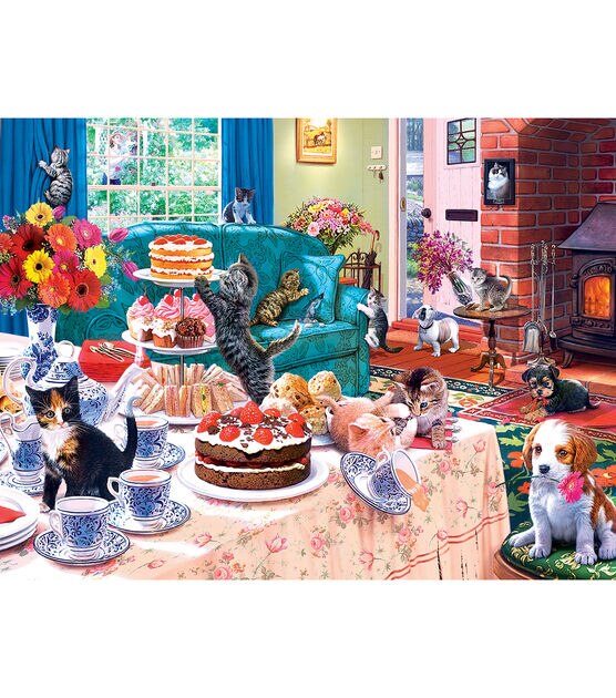 MasterPieces 18" x 24" Tea Time Terrors Jigsaw Puzzle 550pc, , hi-res, image 2