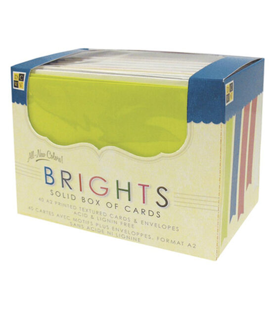 DCWV A2 Box Of Cards 40PK Brights