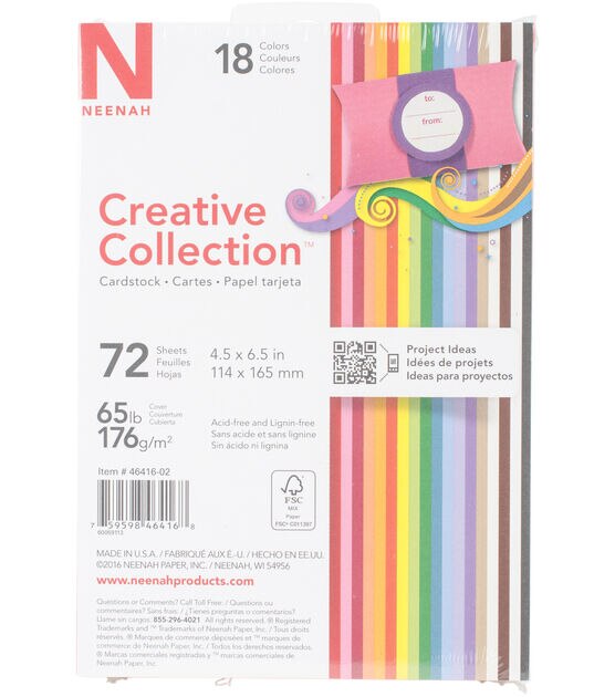 Creative Collection Cardstock Starter Pack 4.5"X6.5" 18 Bold