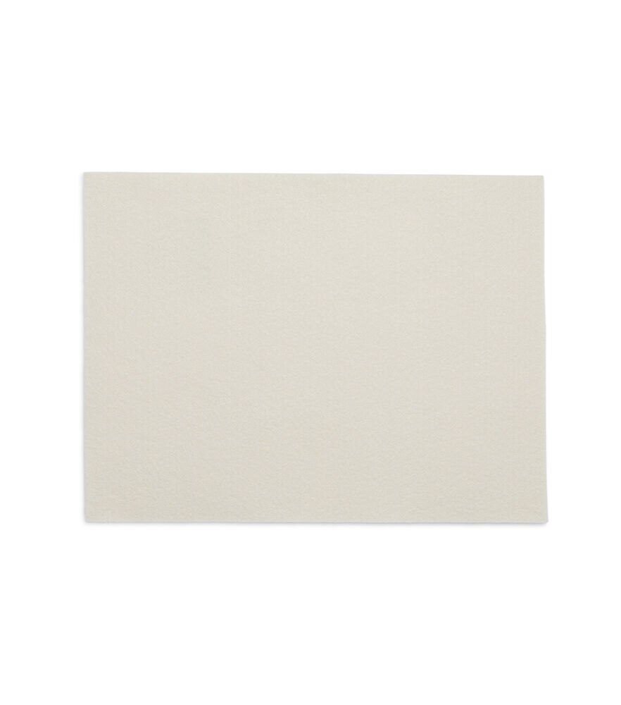 Kunin Premium Felt 9x12 Single Sheets, Antique White, swatch, image 1