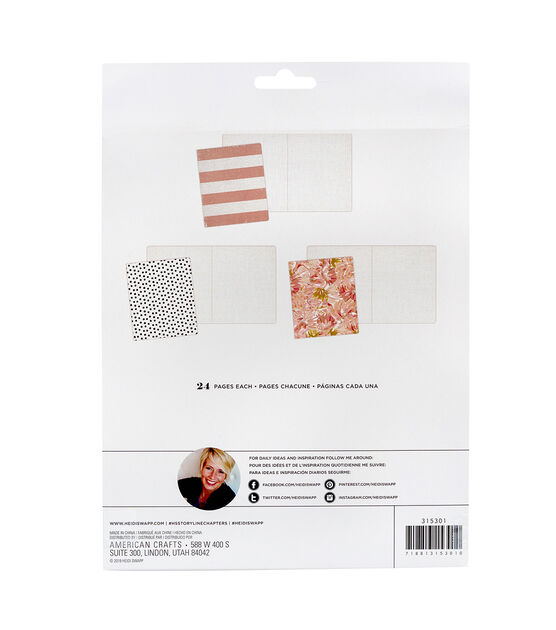  American Crafts Heidi Swapp Minc Journal Inserts Pages 4 Piece