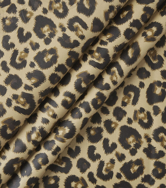 Loeffler Randall Leopard Coated Canvas Fabric