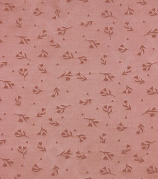 Light Pink Ditsy Floral Icon Silky Jacquard Fabric