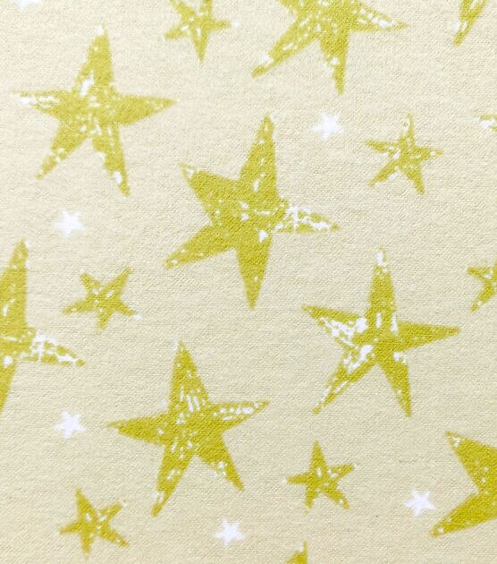 Baby Bear Stars Flannel Nursery Fabric, , hi-res, image 1