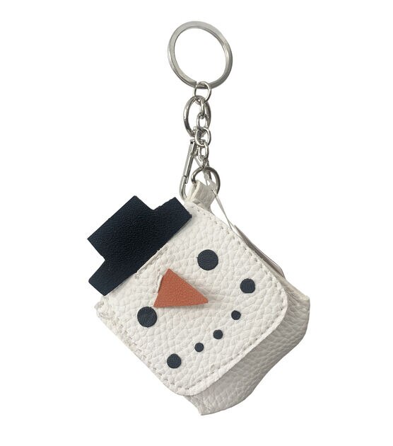Christmas Mini Snowman Keychain Pouch