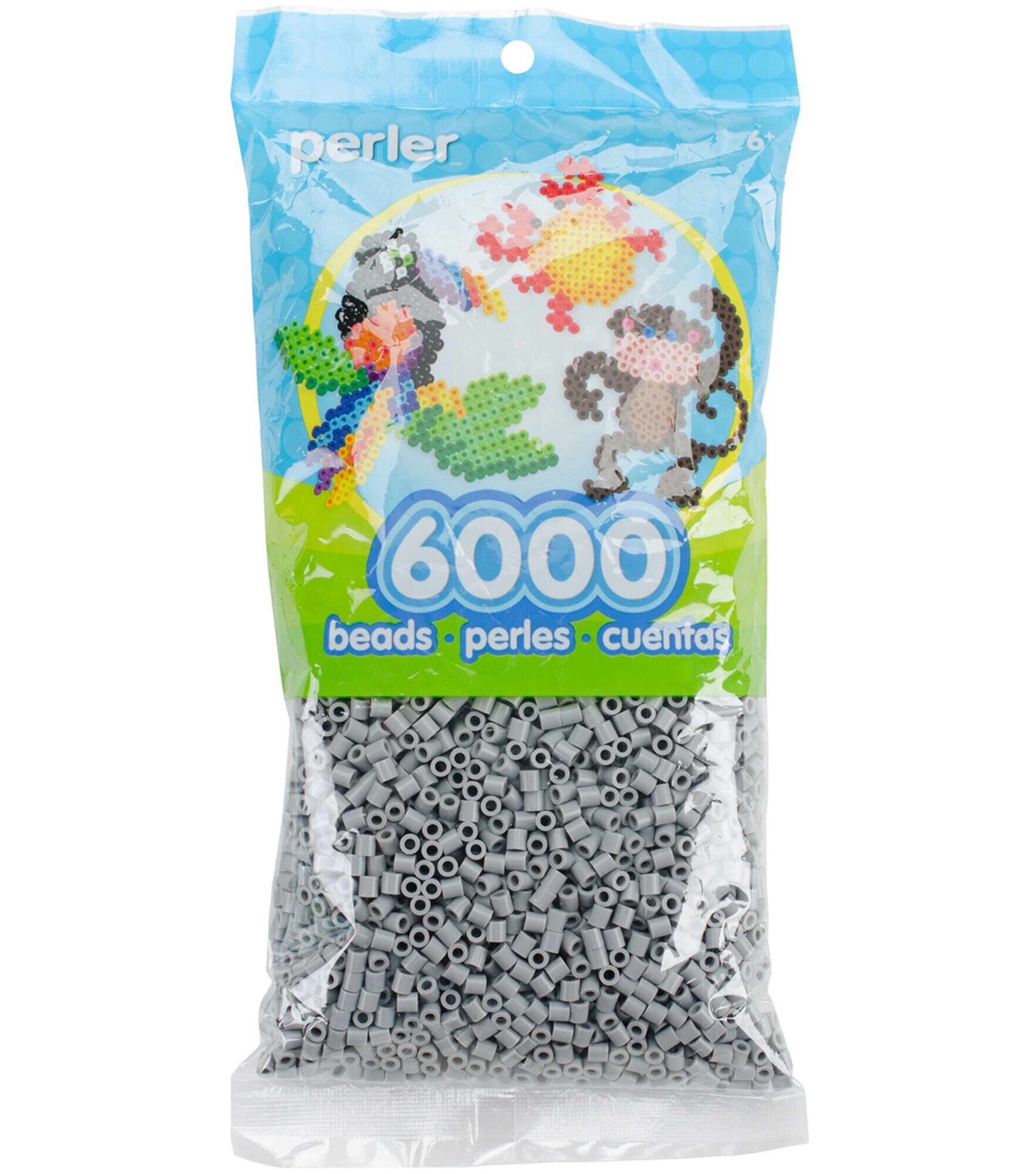 Perler 6000pc Beads, Grey, hi-res