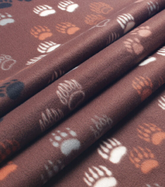 Bear Tracks Blizzard Fleece Fabric, , hi-res, image 3