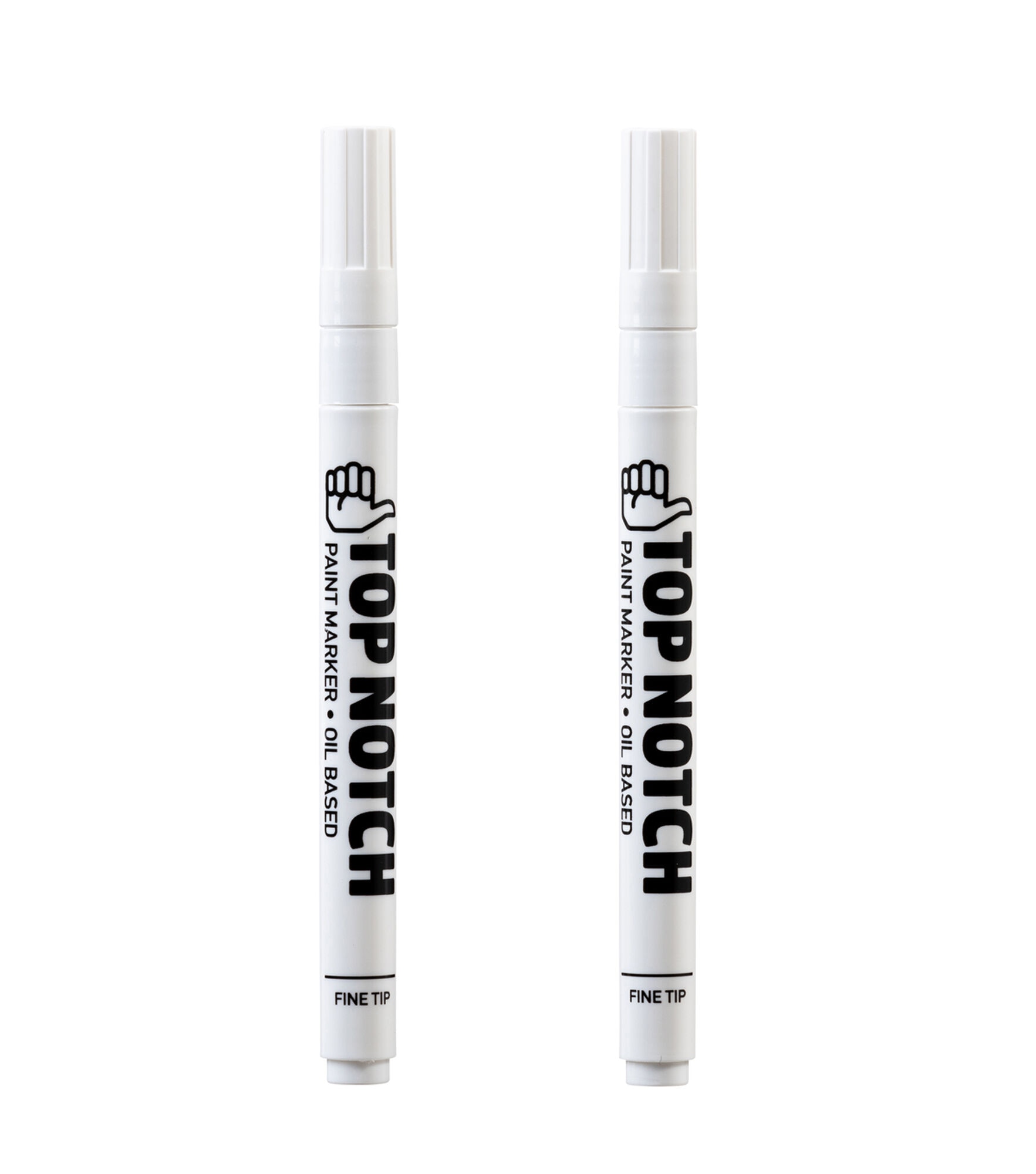 2ct Fine Tip Paint Markers by Top Notch, White, hi-res