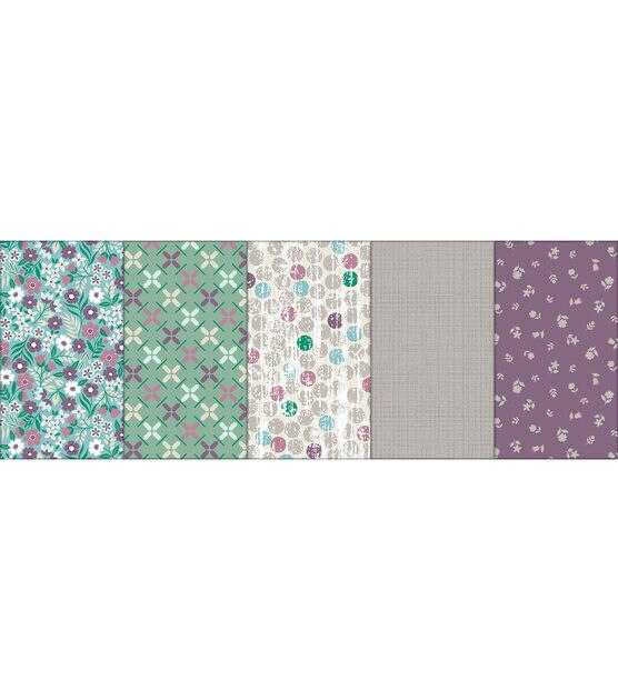 18" x 21" Floral Cotton Fabric Quarters 5ct by Keepsake Calico, , hi-res, image 2