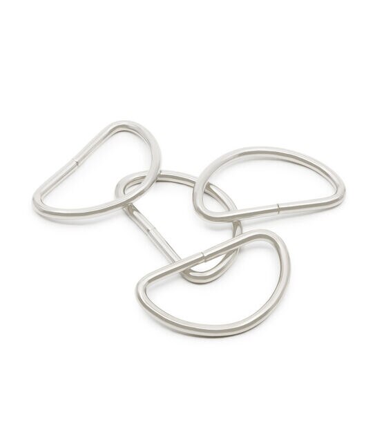 D-Rings 1 1/4 inch from Dritz - Silver 4 pack