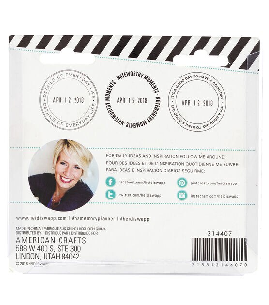 Heidi Swapp Color Fresh Magnetic Date Stamp with Stamp Circles, , hi-res, image 3