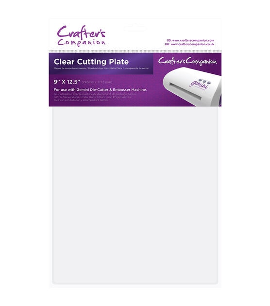 Crafters Companion Gemini 9''x12.5'' Metal Cutting Plate Clear, , hi-res, image 2