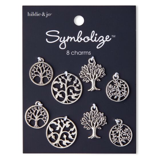 8ct Silver Tree of Life Charms by hildie & jo