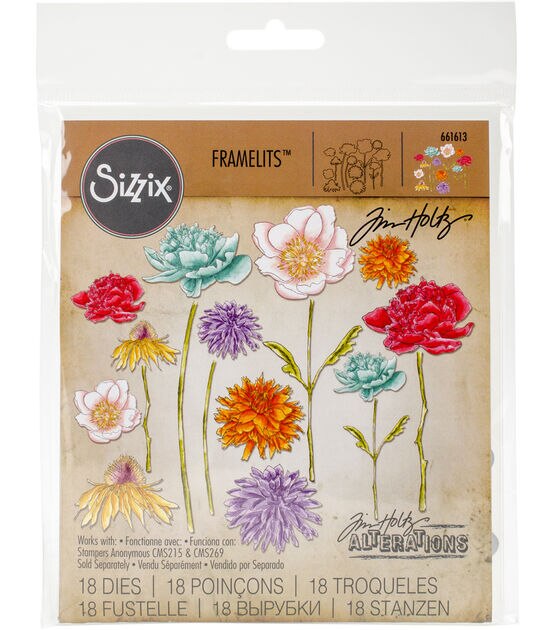 Sizzix Framelits Dies Flower Garden & Mini Bouquet